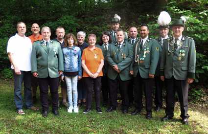 Die Geehrten des Preis- und Pokalschieens 2017 der Schtzengesellschaft Hamm. Foto: Verein