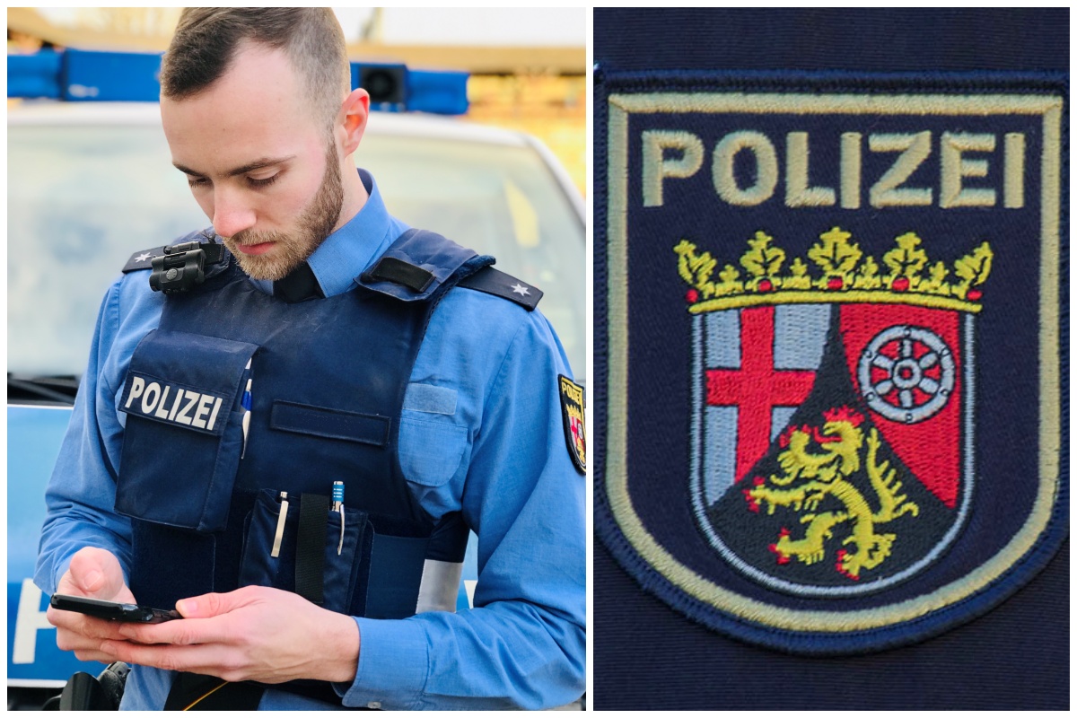 Die Social Media Kampagne "Polizisten am Handy" soll fr den Umgang mit dem Smartphone sensibilisieren. (Fotos: Polizeiprsidium Koblenz/Archiv)