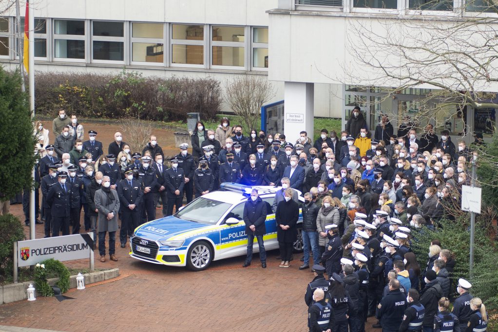 Gedenken in Koblenz. Fotos: Polizei