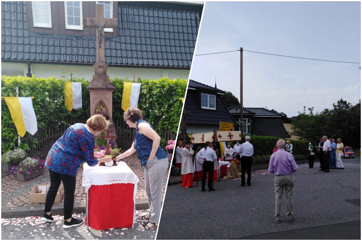 Gelebte Tradition fortgesetzt: Fronleichnamsprozession in Windhagen