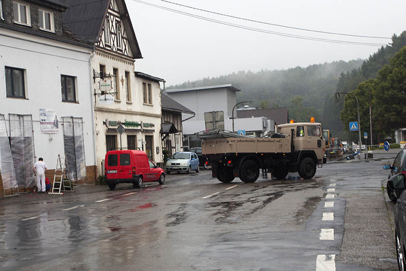 In Puderbach ist die Kreuzung Steimeler Strae wieder frei