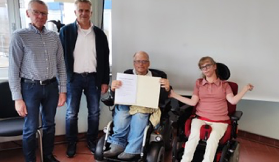 Dr. Wolfgang Drwaldt (von links), Ralph Hassel, Peter Schmallenbach und Julia Jungk. (Foto: Verkehrs- und Brgerverein)