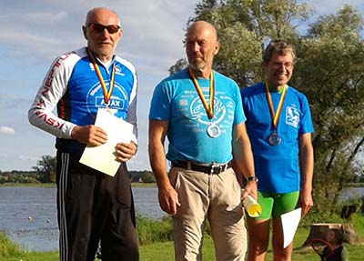 Bronze fr Bernd Klamm vom SVS Emmerzhausen beim Quadrathlon