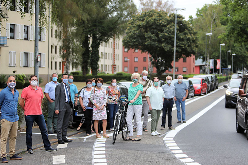 Radweg in Langendorfer Strae bringt mehr Sicherheit 