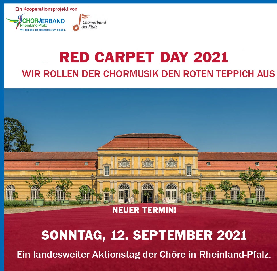 Landesweiter Aktionstag der Chorkultur: Red Carpet Day 2021