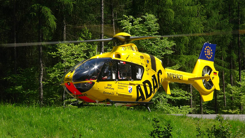 Der Motorradfahrer musste ins Krankenhaus geflogen werden. Symbolfoto