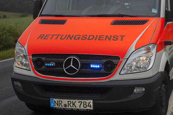 Vorfahrt missachtet - Motorradfahrer im Krankenhaus