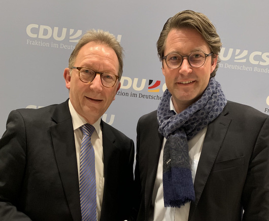 Der CDU-Bundestagsabgeordnete Erwin Rddel (links) und Bundesminister Andreas Scheuer. (Foto: privat) 