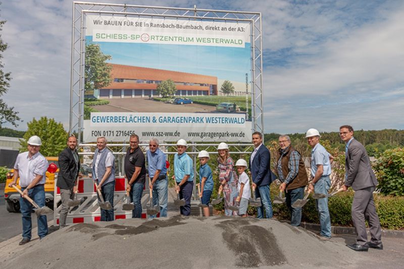 Baubeginn des Schie-Sportzentrums Westerwald