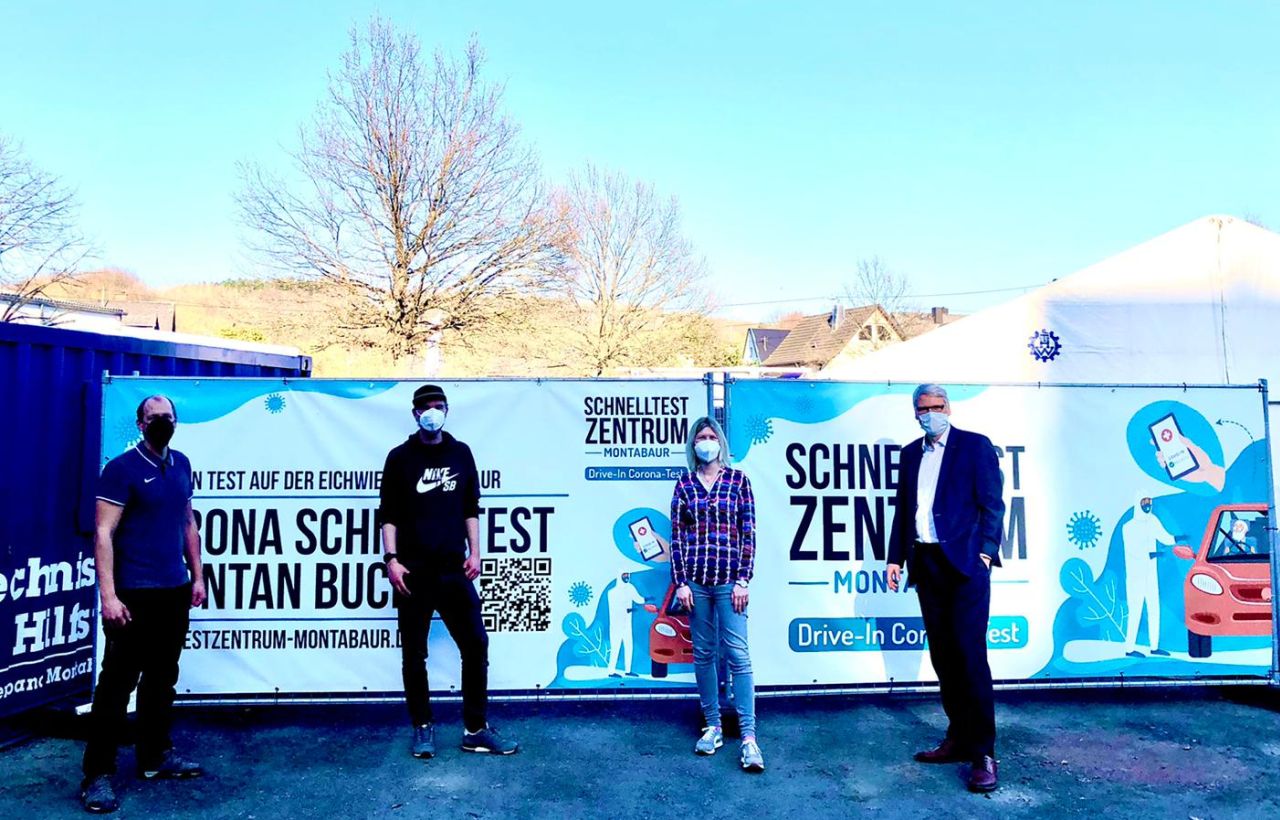 Besuch beim Drive-In Testzentrum Montabaur 