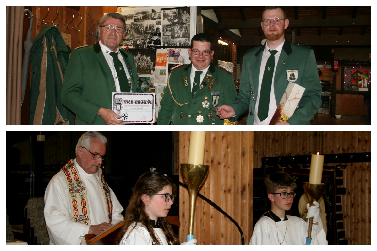 Nach der Jahreshauptversammlung wurde zu einem gemeinsamen Gottesdienst zu Ehren des heiligen Georg eingeladen. (Fotos: privat)