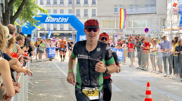 Der Malberger Jrg Schtz konnte in Hamburg seine 15. Teilnahme ber die Ironman-Distanz bewltigen. (Foto: Niklas Schtz)