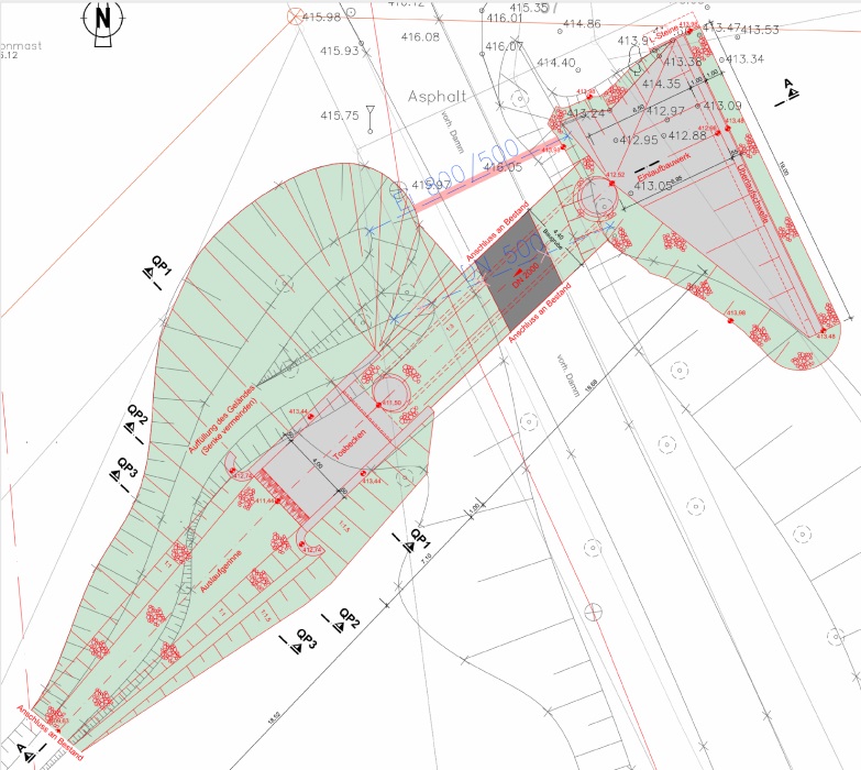 Planungsdetail zur Sanierung der Hochwasserentlastung (Quelle: Tourist-Information
Hachenburger Westerwald)