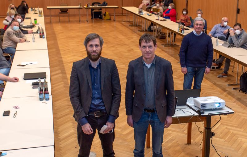 Von links Fabian Lollert, Carsten Schfer und Stadtbrgermeister Rolf Jung. Foto: Stadt Selters