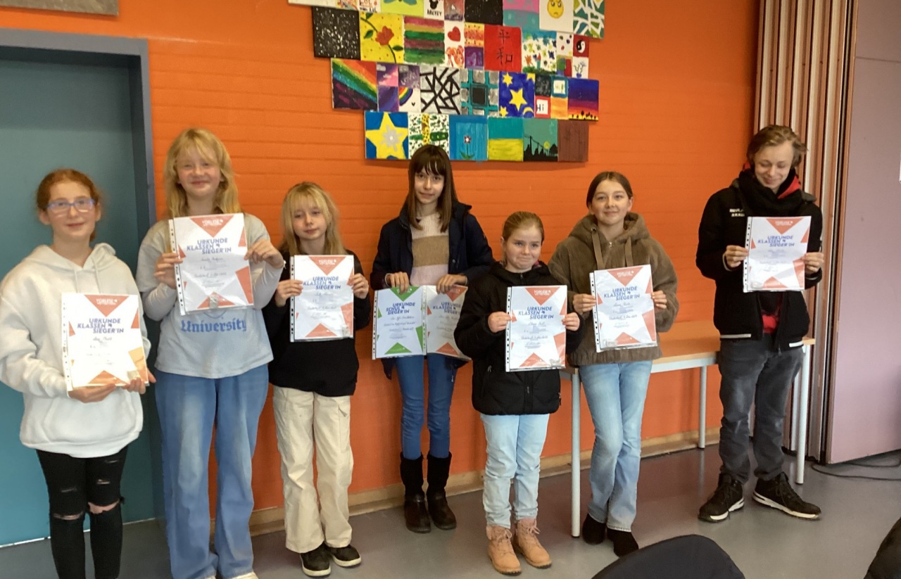 Vorlesewettbewerb an der Realschule plus Puderbach prmierte die Besten