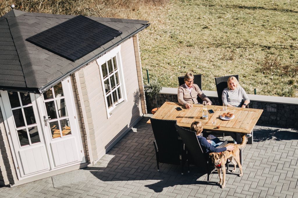 Die Solaranlage fr kleines Geld  bereits nach wenigen Jahren rentiert sich die Solaranlage. Bild: Sebastian Jung/EVM 

