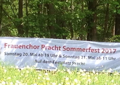 Frauenchor Pracht ldt zum Sommerfest