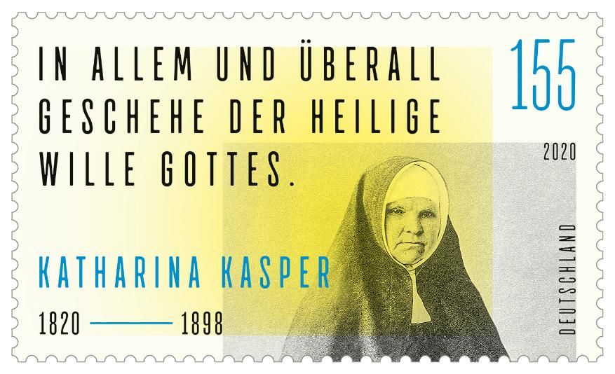 Sonderpostwertzeichen "200. Geburtstag Katharina Kasper" 