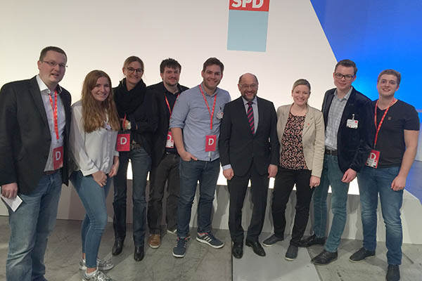 SPD-Parteitag: Winter und Diedenhofen als Delegierte in Berlin