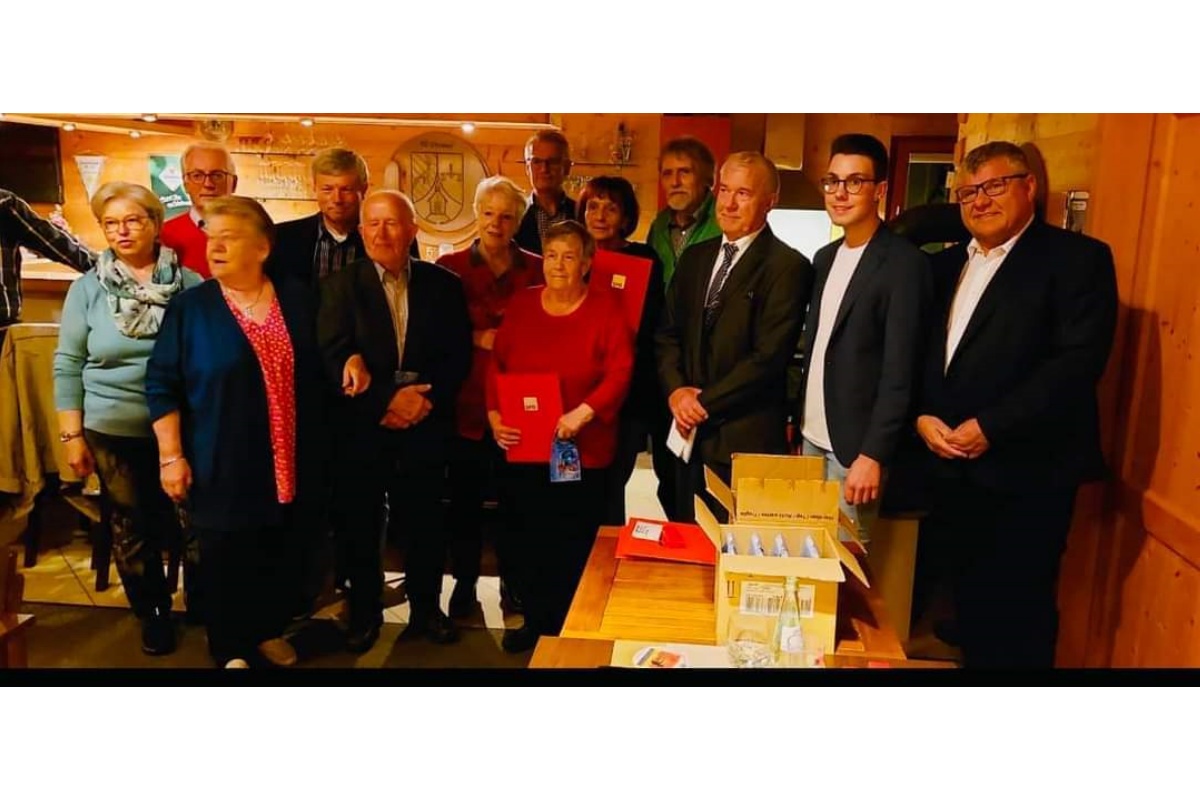 Ehrungen verdienter Mitglieder bei der Puderbacher SPD