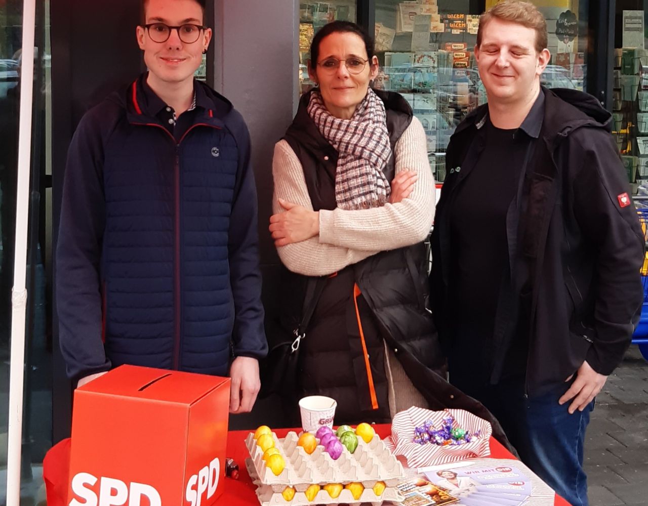 SPD Puderbach hat 180 Ostereier unters (Wahl-)Volk gebracht