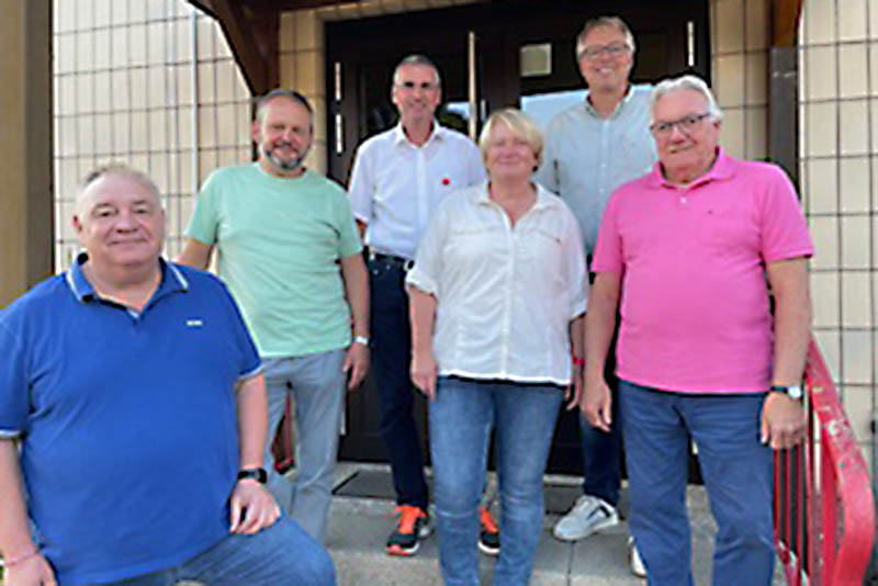 Auf dem Foto von links nach rechts: Stefan Haas, Oliver Krehan, Michael Sterr, Birgit Haas, Achim Braasch, Wolfgang Collett. Foto: Michael Schnberg