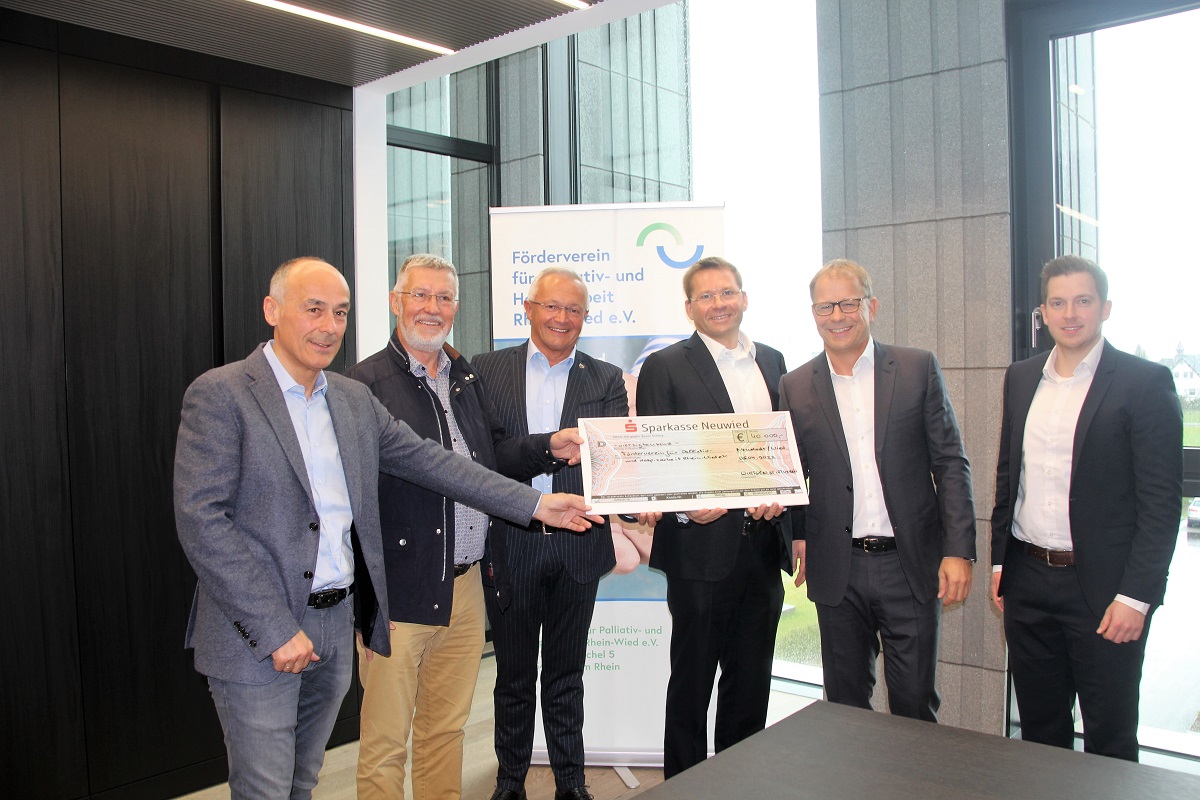 Wirtgen Stiftungen spenden 40.000 Euro an Hospizverein Rhein-Wied