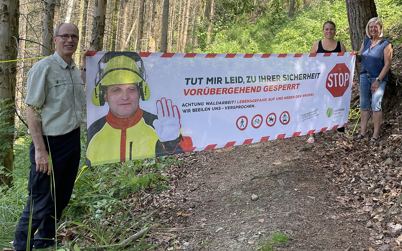 Wegen Baumfllarbeiten wird Teil der Wller Tour "Brenkopp" fr drei Wochen gesperrt
