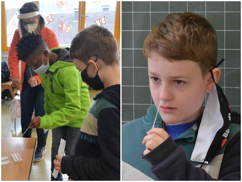 Grundschule: Scheuerfeld sorgte selbst für Schnelltests
