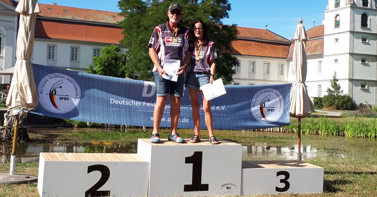 Gaby und Dieter Glckner sicherten sich den Titel als Deutsche Meister. (Foto: St. Sebastianus-Schtzenbruderschaft Gebhardshain)