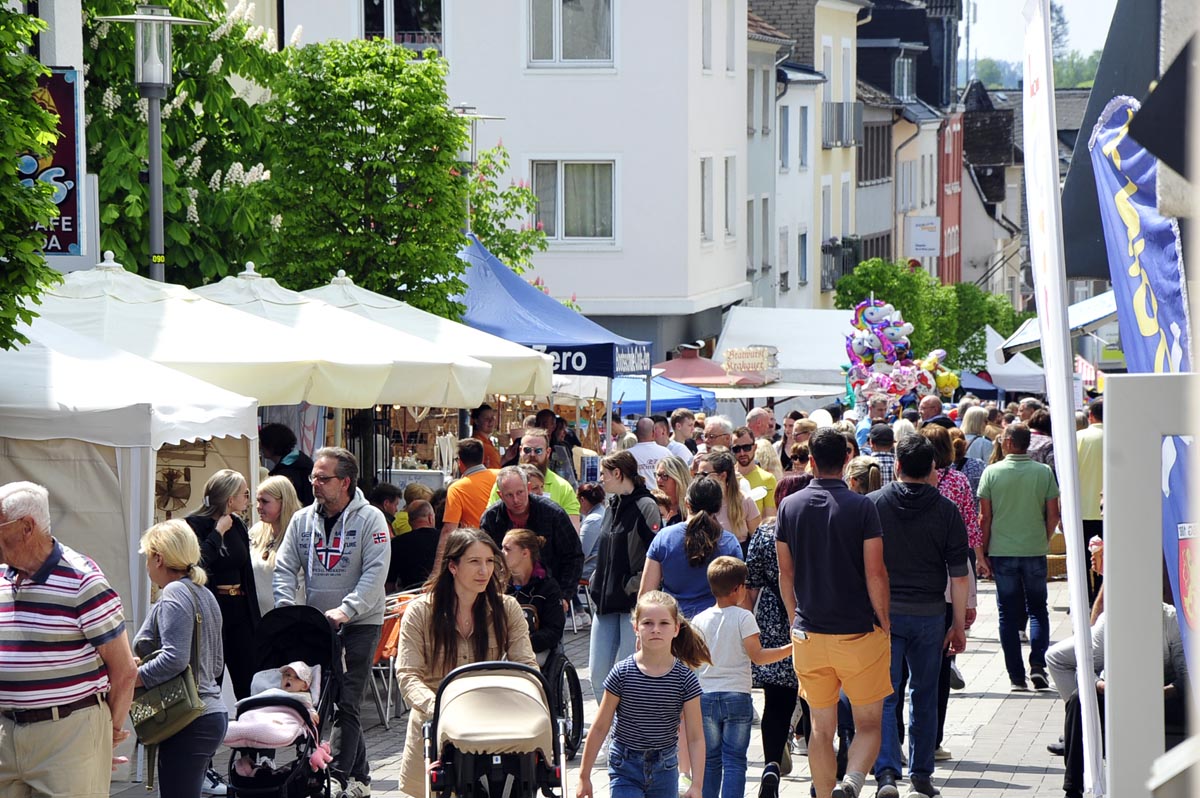 Die Fugngerzone der Kreisstadt war voll wie selten.