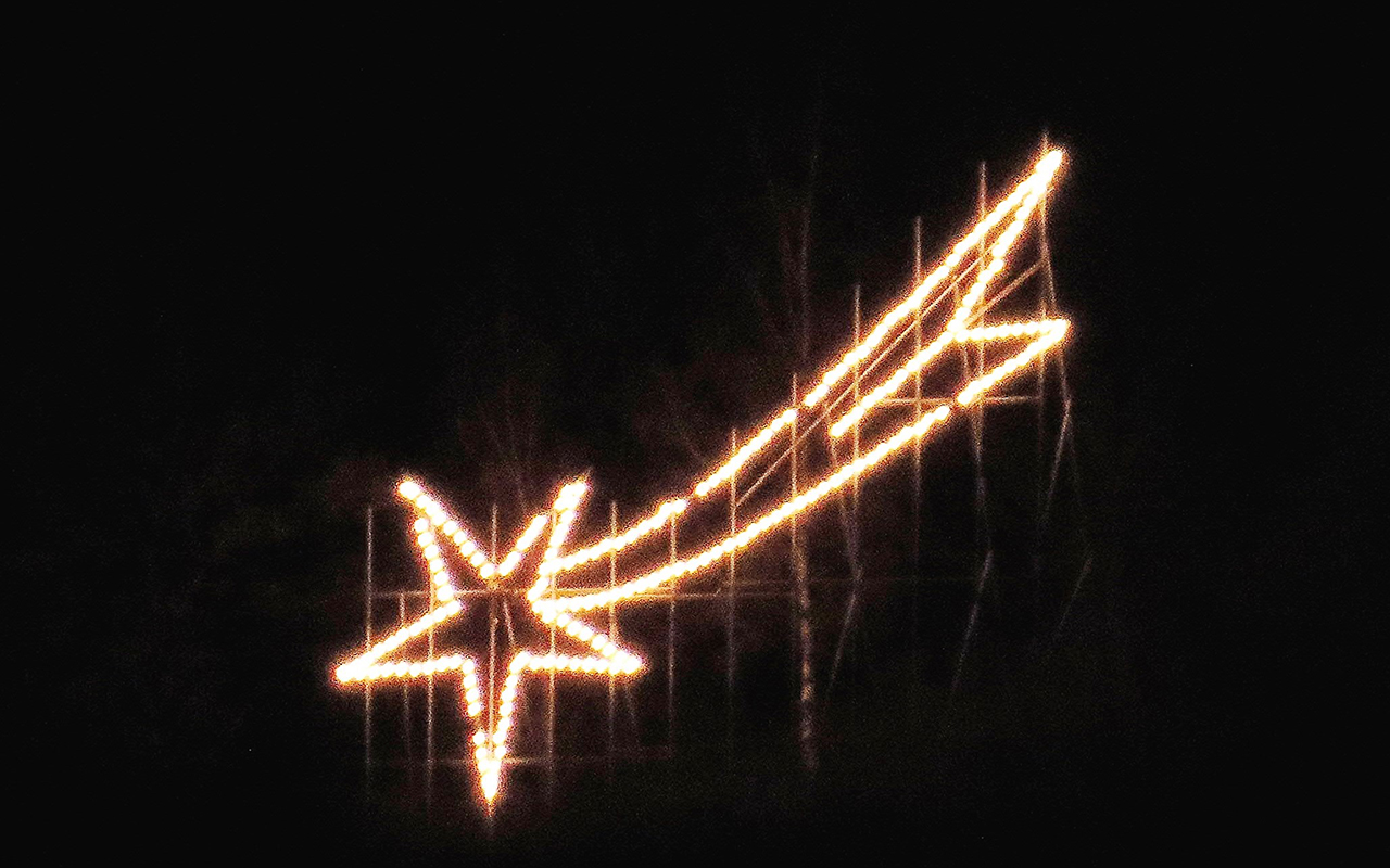 Auf dem Wissener Kucksberg leuchtet der Weihnachtsstern