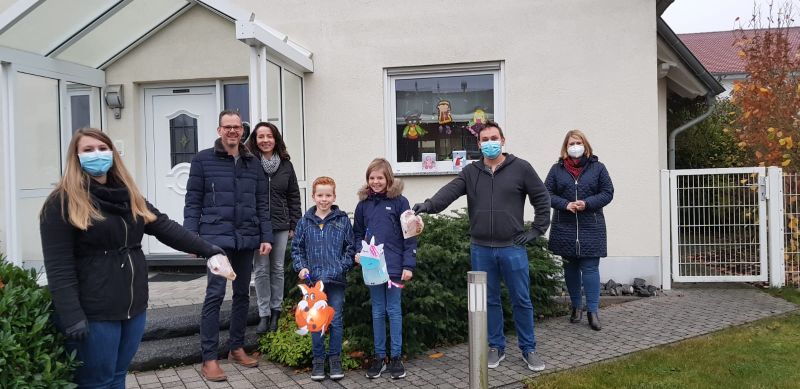 Von links: Jacqueline Schlotter, Mario Parbel mit Frau Sandra Parbel und ihren Kindern Justus und Romy, Markus Schlotter und Alexandra Marzi. Foto: privat 