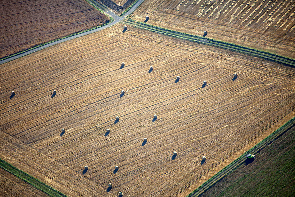 Abgeerntete Felder zeugen vom nahenden Herbst. Foto: Wolfgang Tischler