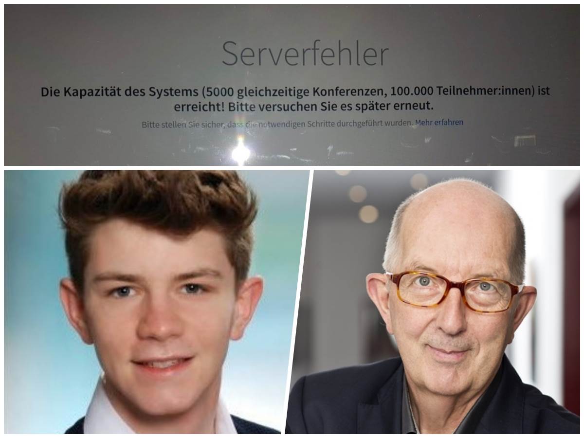 Alexander Stohl (links unten) von der Schler Union und der CDU-Landtagsabgeordnete Wschenbach sehen Versumnisse bei der Landesregierung in Sachen Digitalisierung der Schulen. Anlass fr ihre aktuelle Kritik ist der Ausfall der Landes-Lernplattform. (Fotos: links unten: CDU-Kreisverbands Altenkirchen, rechts unten: Wahlkreis-Bro, oben: Schler Union) 