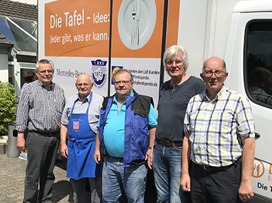 Von links: Bruno Georg, Horst Ebener, Dieter Hhnel, Rolf Hoffmann, Michael Wschenbach. Foto: pr