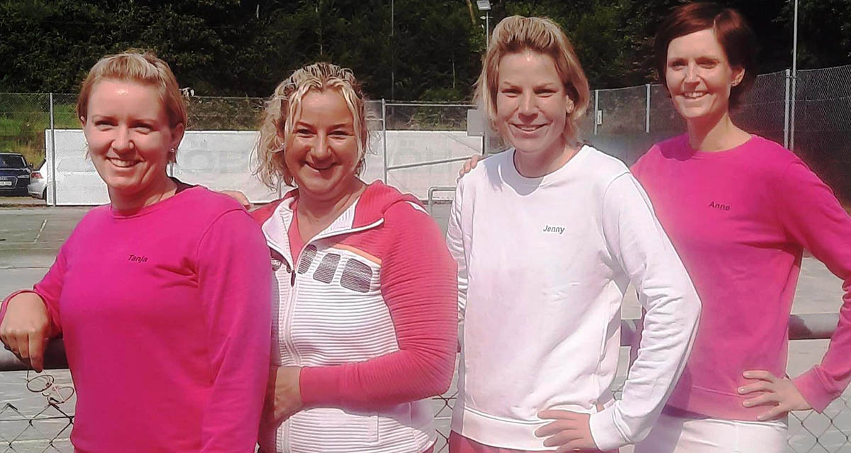 Von links: Tanja Wilius, Conny Kopp, Jenny Maasch und Anne Elfert. Foto: TC Steimel