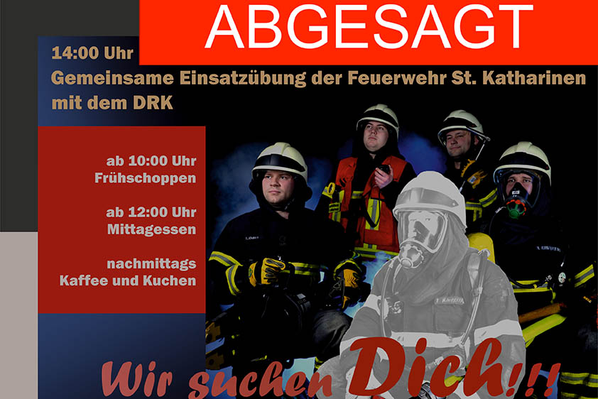 Tag der offenen Tr 2020 der Feuerwehr St. Katharinen abgesagt.
