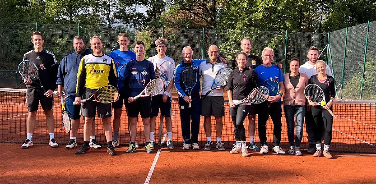 Die Tennisspieler spielten um die besten Pltze des Turniers. (Foto: Tennisfreunde Blau-Rot Wissen)