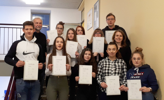 Telc-Zertifikate an der Altenkirchener Realschule bergeben 