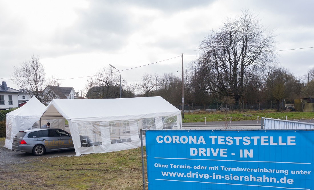 Neuerffnung: Drive-in-Teststationen in Hachenburg und Siershahn