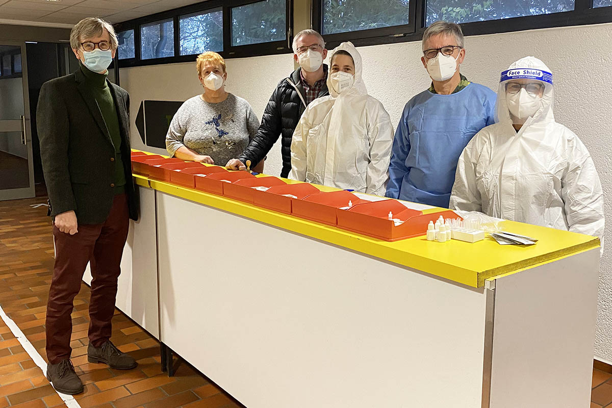 Corona-Testzentrum in Linz wieder gestartet