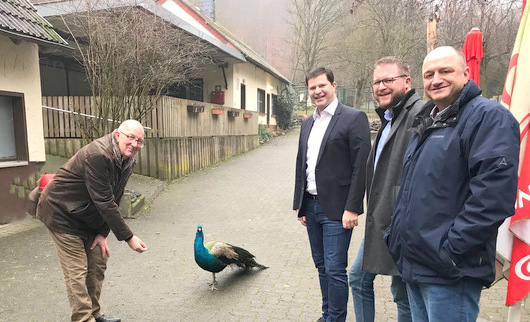 Frdermglichkeiten fr den Tierpark ausgelotet: CDU-Politiker zu Gast