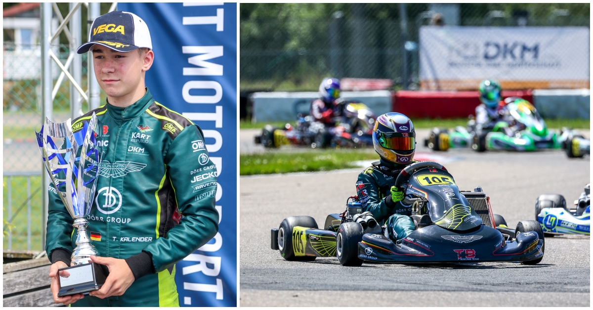 Zehn Wochen nach dem Auftakt der Deutschen Junioren-Kart-Meisterschaft (DJKM) konnte Tom Kalender beim zweiten Durchgang in Belgien Erfolge feiern. (Fotos: PR)
