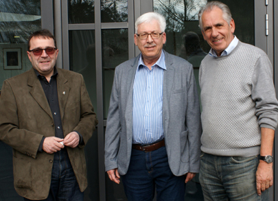 Claus Behner, Horst Pinhammer und Wolf-Rdiger Bieschke fhren als Dreier-Team die Amtsgeschfte der Stadt Wissen. Foto: Helga Wienand-Schmidt