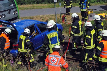 Gro angelegte bung fr die Feuerwehren und den Rettungsdienst. (Foto: kk)