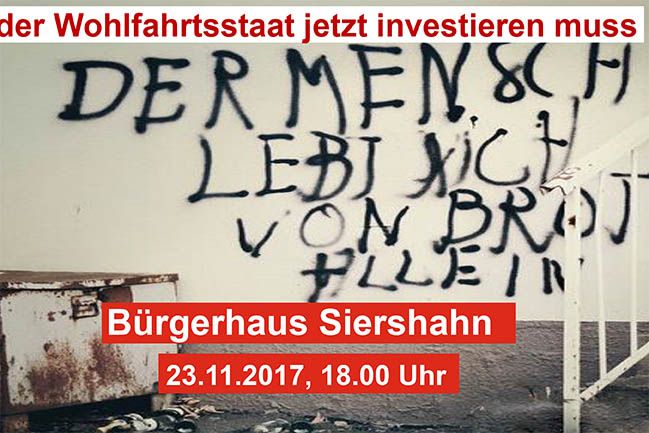 Ungleichheit bekmpfen  Diskussionsveranstaltung in Siershahn