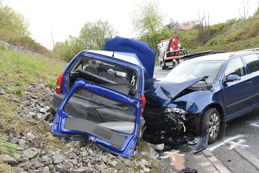 Schwerer Verkehrsunfall auf der Umgehungsstrae Siershahn