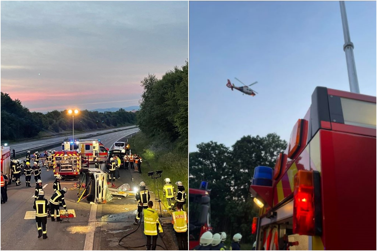 AKTUALISIERT: Schwerer Verkehrsunfall mit zwei Pkw auf der A3 bei Urbach