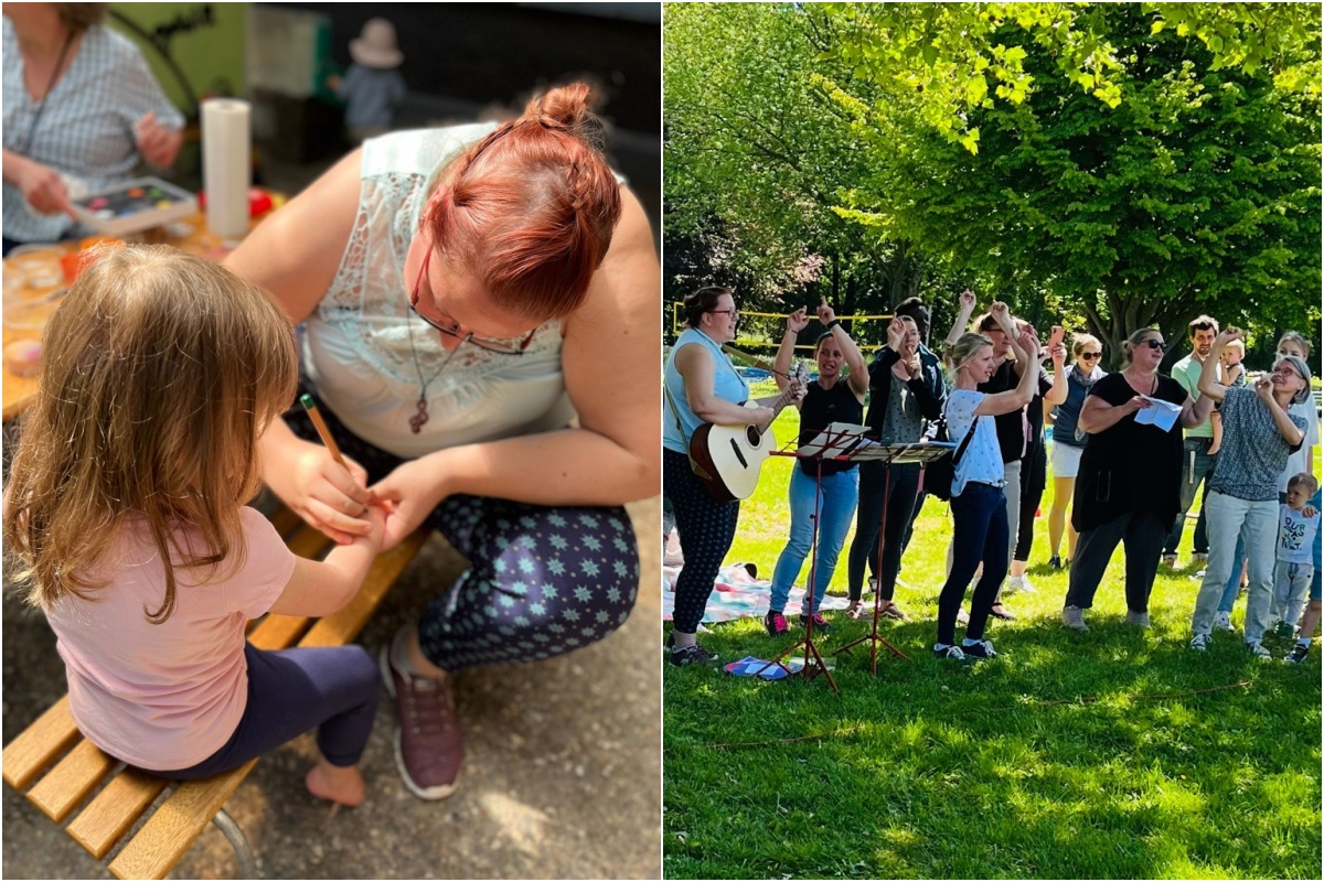 Familienfest des Kindergarten St. Maria Magdalena im Brgerpark Unkel